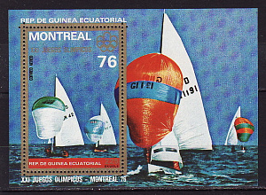 Экваториальная Гвинея, 1976, Летняя Олимпиада Монреаль Водные виды спорта, блок